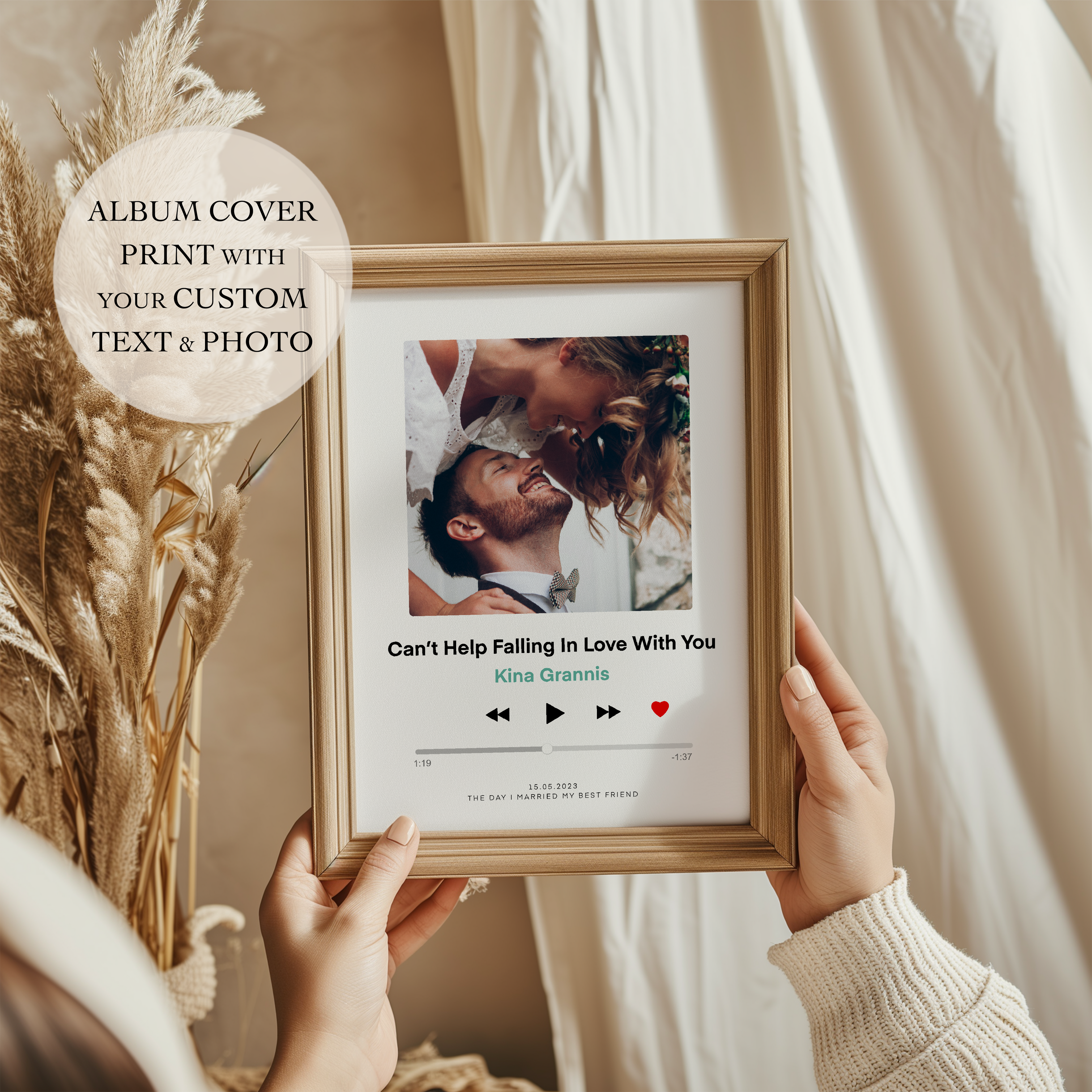Personalised Song Print | Custom Album Cover Photo Gift
