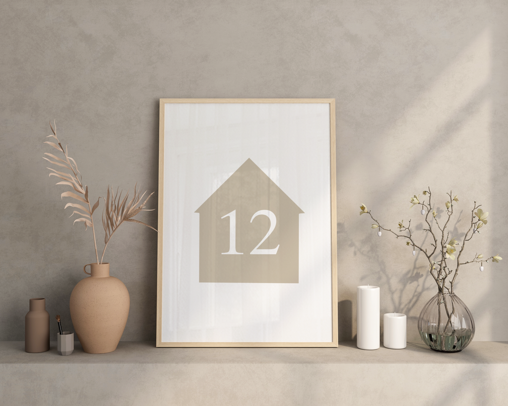 Personalised House Number Print