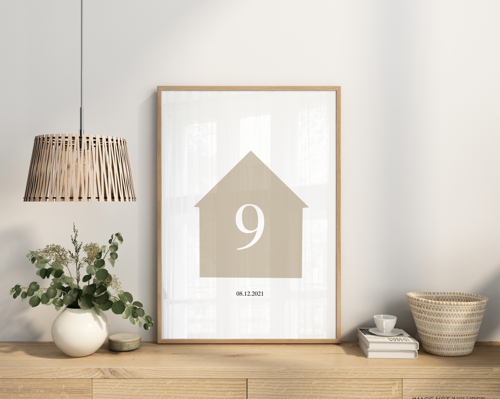 Personalised House Number Print