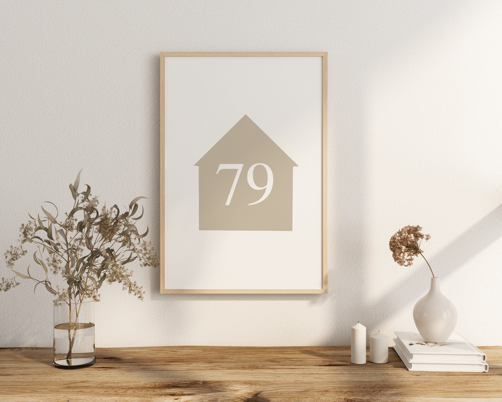 Personalised House Number Print